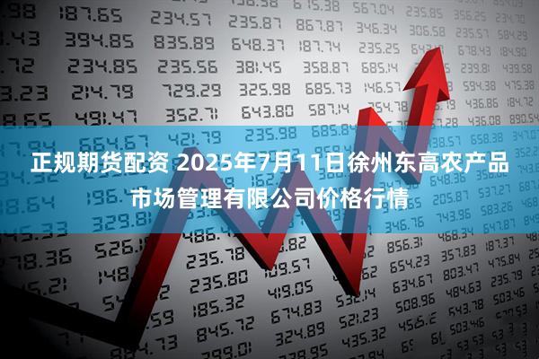 正规期货配资 2025年7月11日徐州东高农产品市场管理有限公司价格行情